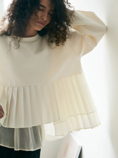 Brown&Street(ブラウンアンドストリート) |【体型カバー/スタイルアップ】プリーツレイヤードぺプラム