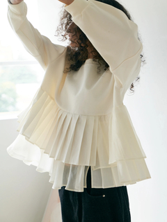 Brown&Street(ブラウンアンドストリート) |【体型カバー/スタイルアップ】プリーツレイヤードぺプラム