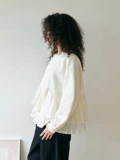 Brown&Street(ブラウンアンドストリート) |【体型カバー/スタイルアップ】プリーツレイヤードぺプラム