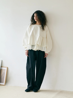 Brown&Street(ブラウンアンドストリート) |【体型カバー/スタイルアップ】プリーツレイヤードぺプラム