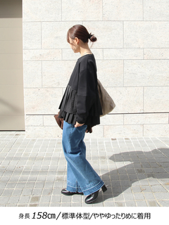 Brown&Street(ブラウンアンドストリート) |【体型カバー/スタイルアップ】プリーツレイヤードぺプラム