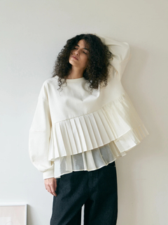 Brown&Street(ブラウンアンドストリート) |【体型カバー/スタイルアップ】プリーツレイヤードぺプラム