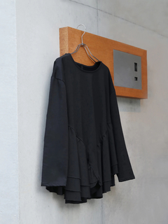 Brown&Street(ブラウンアンドストリート) |【腰回りカバー】アングルラインぺプラムトップス