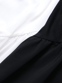 Brown&Street(ブラウンアンドストリート) |【腰回りカバー】アングルラインぺプラムトップス