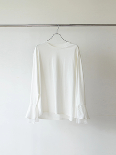 Brown&Street(ブラウンアンドストリート) |【レイヤードに映える】レースフレアカフロンT