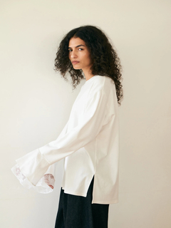 Brown&Street(ブラウンアンドストリート) |【レイヤードに映える】レースフレアカフロンT