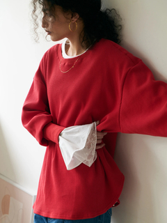 Brown&Street(ブラウンアンドストリート) |【レイヤードに映える】レースフレアカフロンT