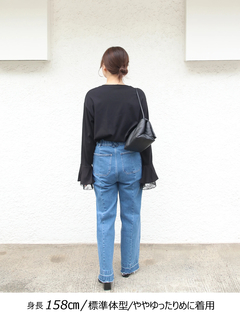 Brown&Street(ブラウンアンドストリート) |【レイヤードに映える】レースフレアカフロンT