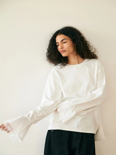 Brown&Street(ブラウンアンドストリート) |【レイヤードに映える】レースフレアカフロンT