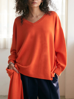 Brown&Street(ブラウンアンドストリート) |【暖かい/気持ち良い】モイストタッチストール付きニット