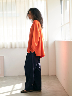 Brown&Street(ブラウンアンドストリート) |【暖かい/気持ち良い】モイストタッチストール付きニット