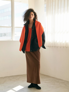 Brown&Street(ブラウンアンドストリート) |【暖かい/気持ち良い】モイストタッチストール付きニット