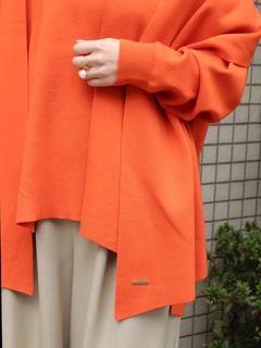 Brown&Street(ブラウンアンドストリート) |【暖かい/気持ち良い】モイストタッチストール付きニット