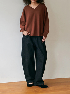 Brown&Street(ブラウンアンドストリート) |【暖かい/気持ち良い】モイストタッチストール付きニット