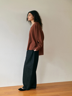 Brown&Street(ブラウンアンドストリート) |【暖かい/気持ち良い】モイストタッチストール付きニット