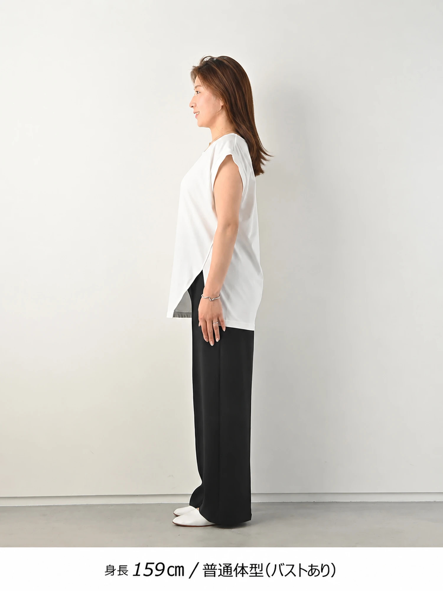 小顔見え】アシンメトリーカットトップス / Brown&Street（ブラウン