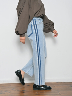 Brown&Street(ブラウンアンドストリート) |【再登場】フリンジラインデニム-PLUS