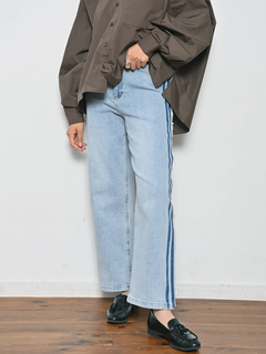 Brown&Street(ブラウンアンドストリート) |【再登場】フリンジラインデニム-PLUS